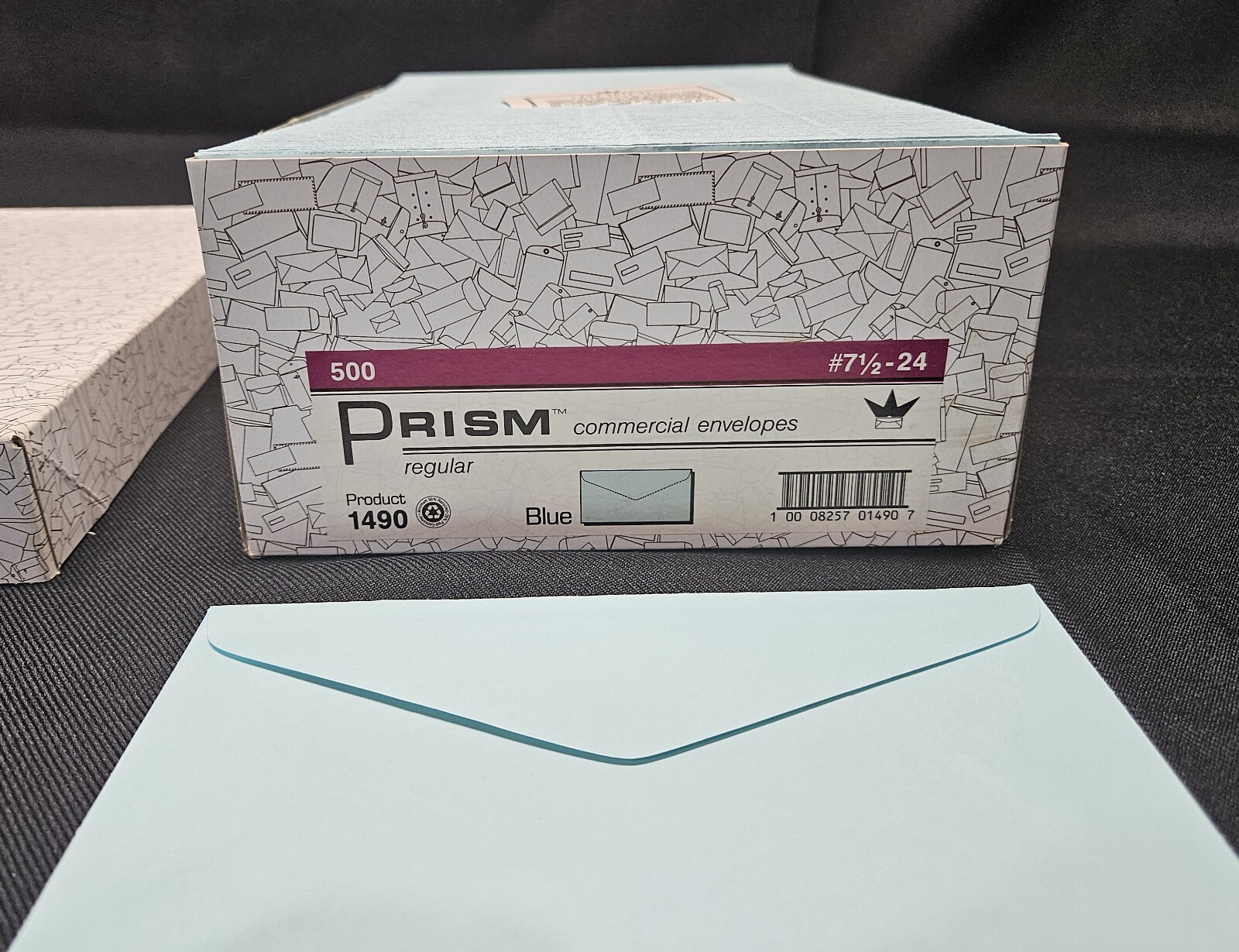 #7.5 – 24# Regular Envelopes – 500 Pack, 4″x7.5″ Gummed Flap, Light Blue