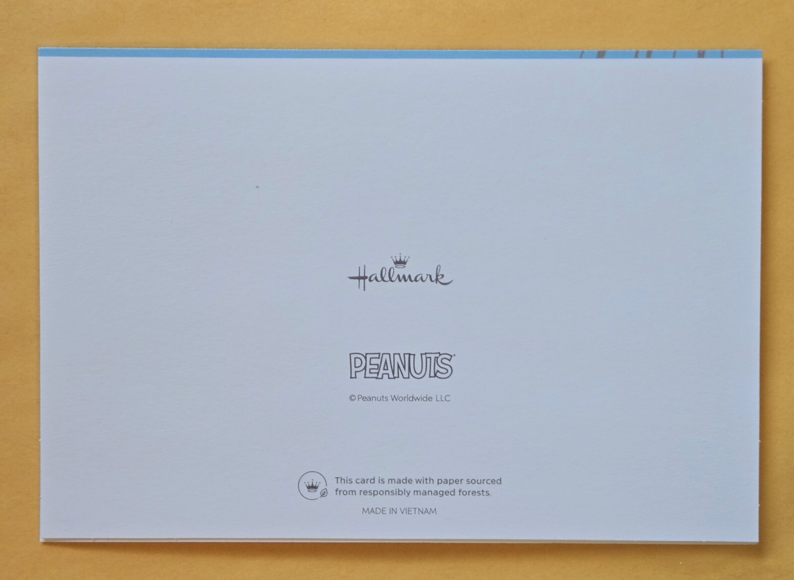 Peanuts “Snoopy & Friends” Merry Christmas Greeting Card (+Envelope 5×7″).