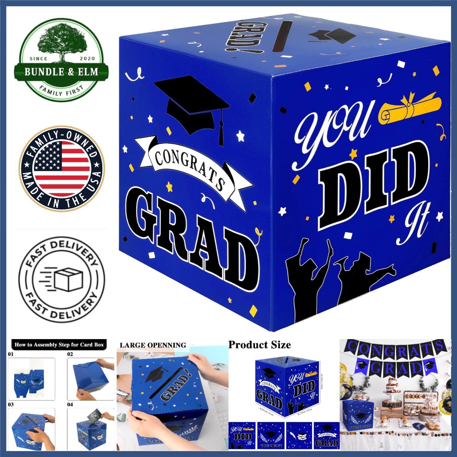 Decorative Graduation Card Box – Thick Paper Construction for 2026 Events