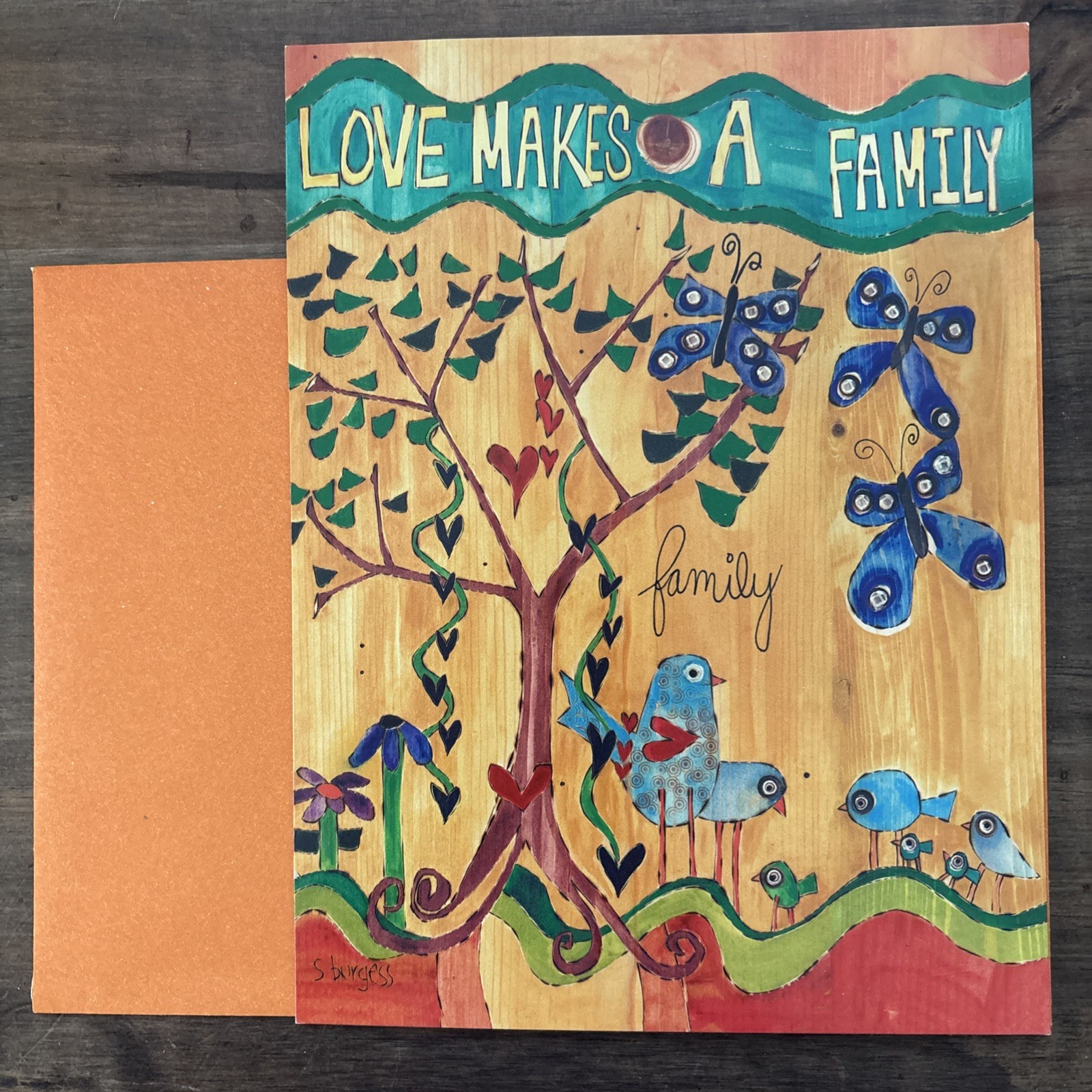 Leanin’ Tree “Love Makes A Family” Blank Greeting Card