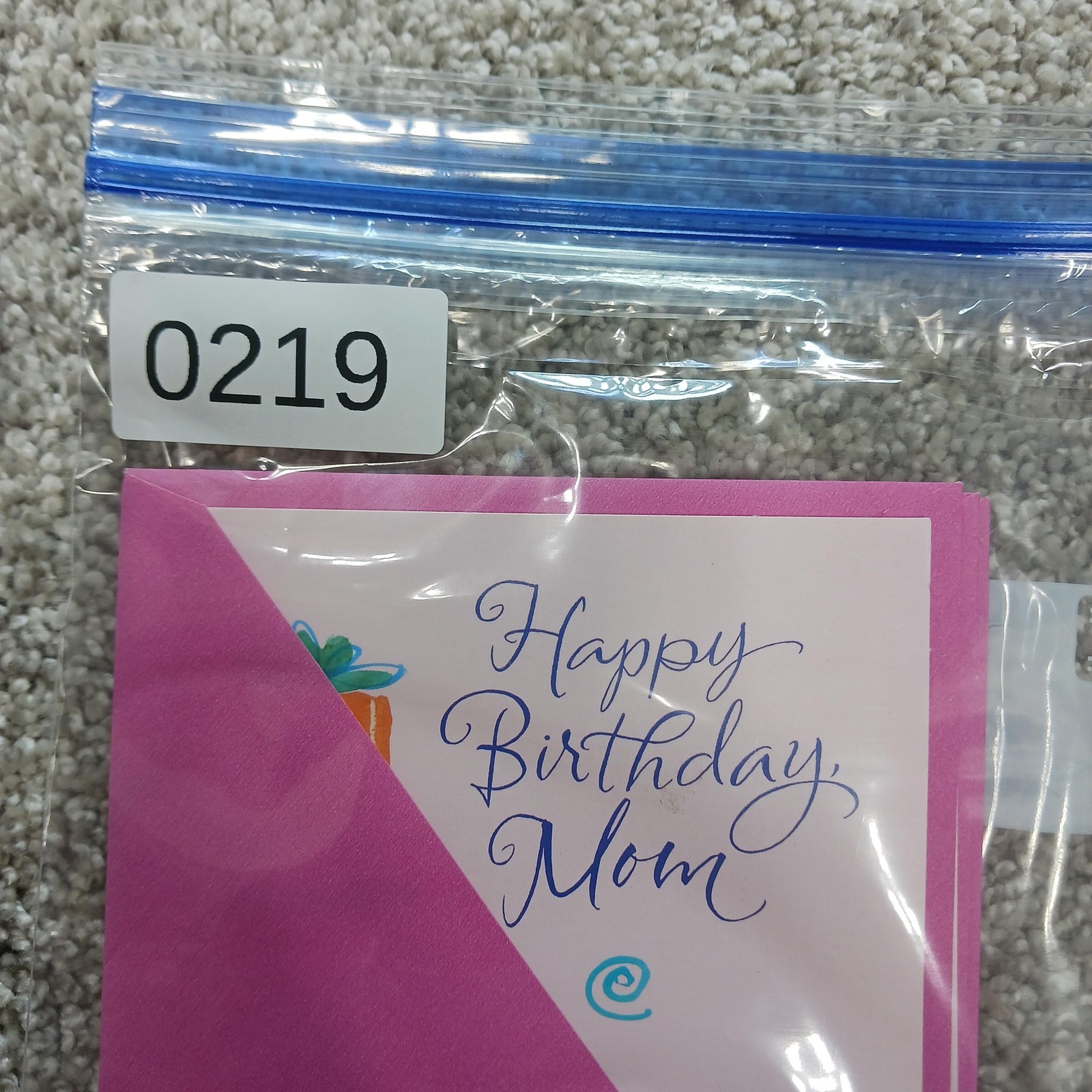 Tender Thoughts Greeting Card Pink Happy Birthday Mom Including Envelope