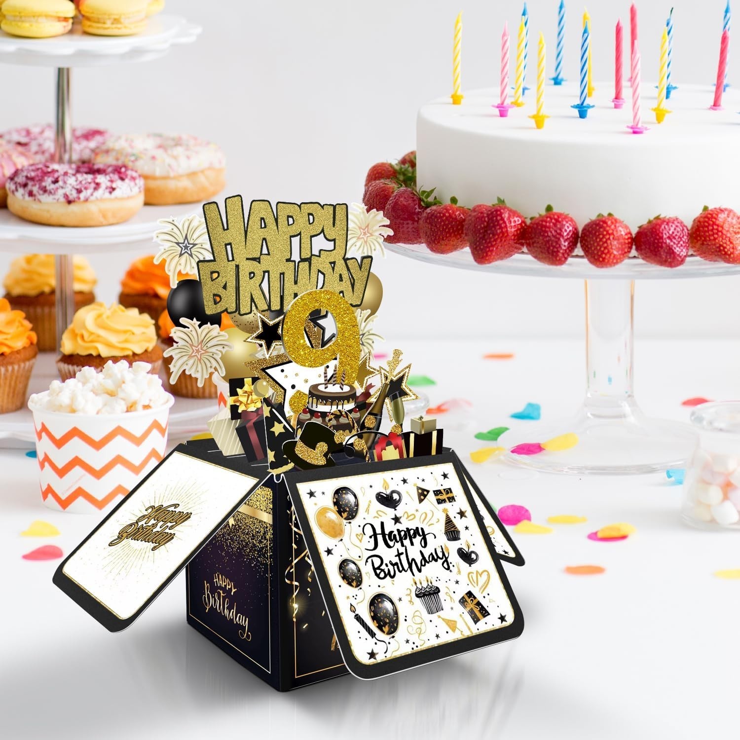 Adorable 9th Birthday Gift Box & 3D Card – Perfect for Children’s Celebrations
