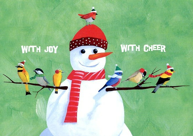 With Joy With Cheer – Christmas Tree Free Greeting Card – 14462
