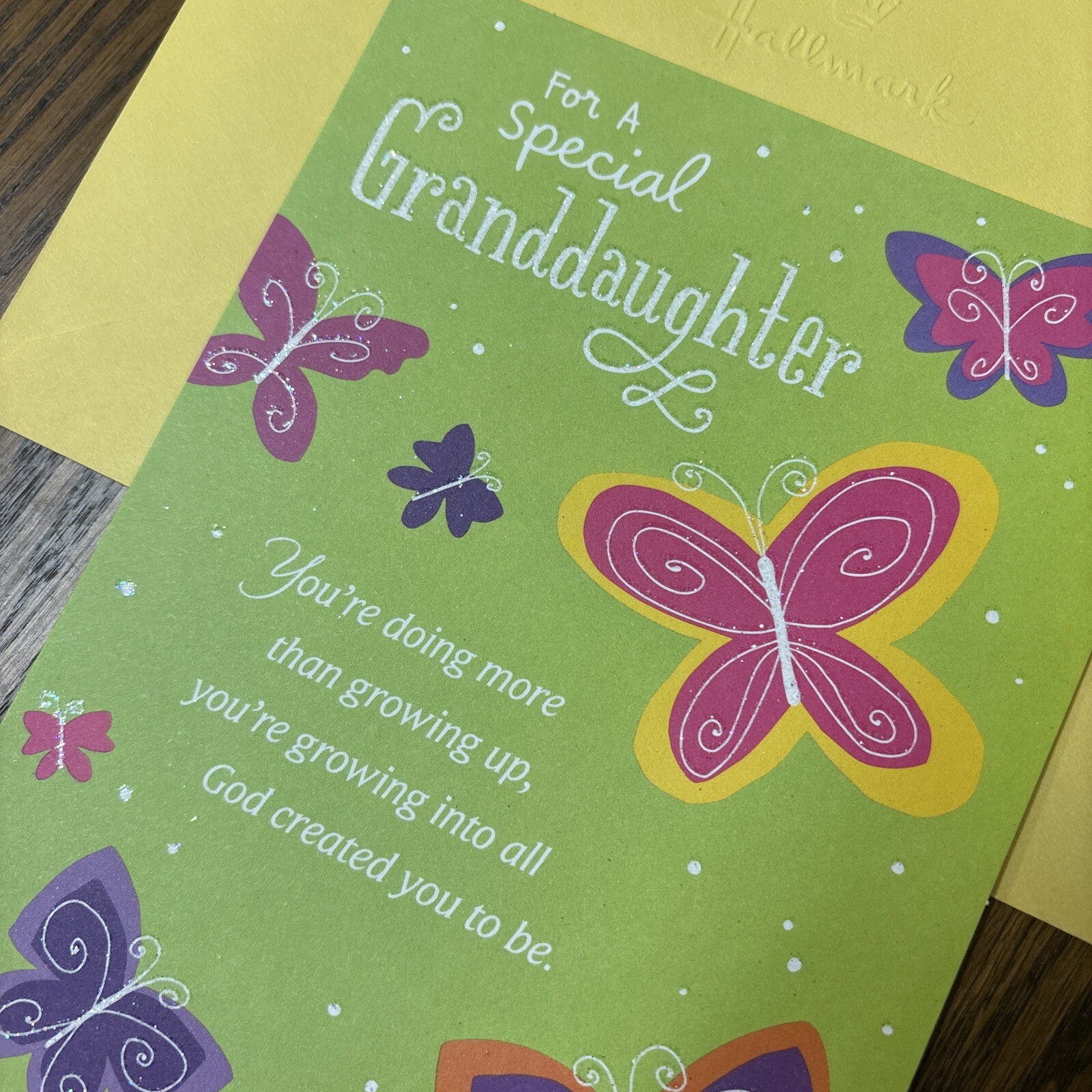 Easter GRANDDAUGHTER Love You So Much 💛 5”x7” Religious Greeting Card