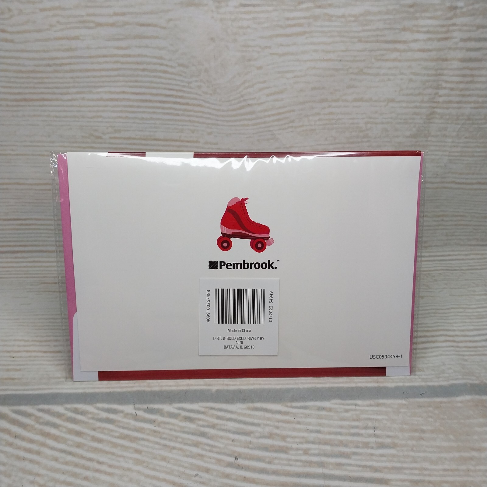 New! “I Love How You Roll” Skating Valentine’s Day Greeting Card Envelope Skate