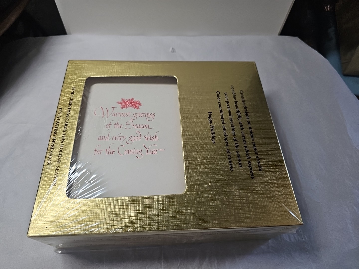 Vintage Cards By Kristen Burgoyne Christmas Cards 40 Count 7614 NEW