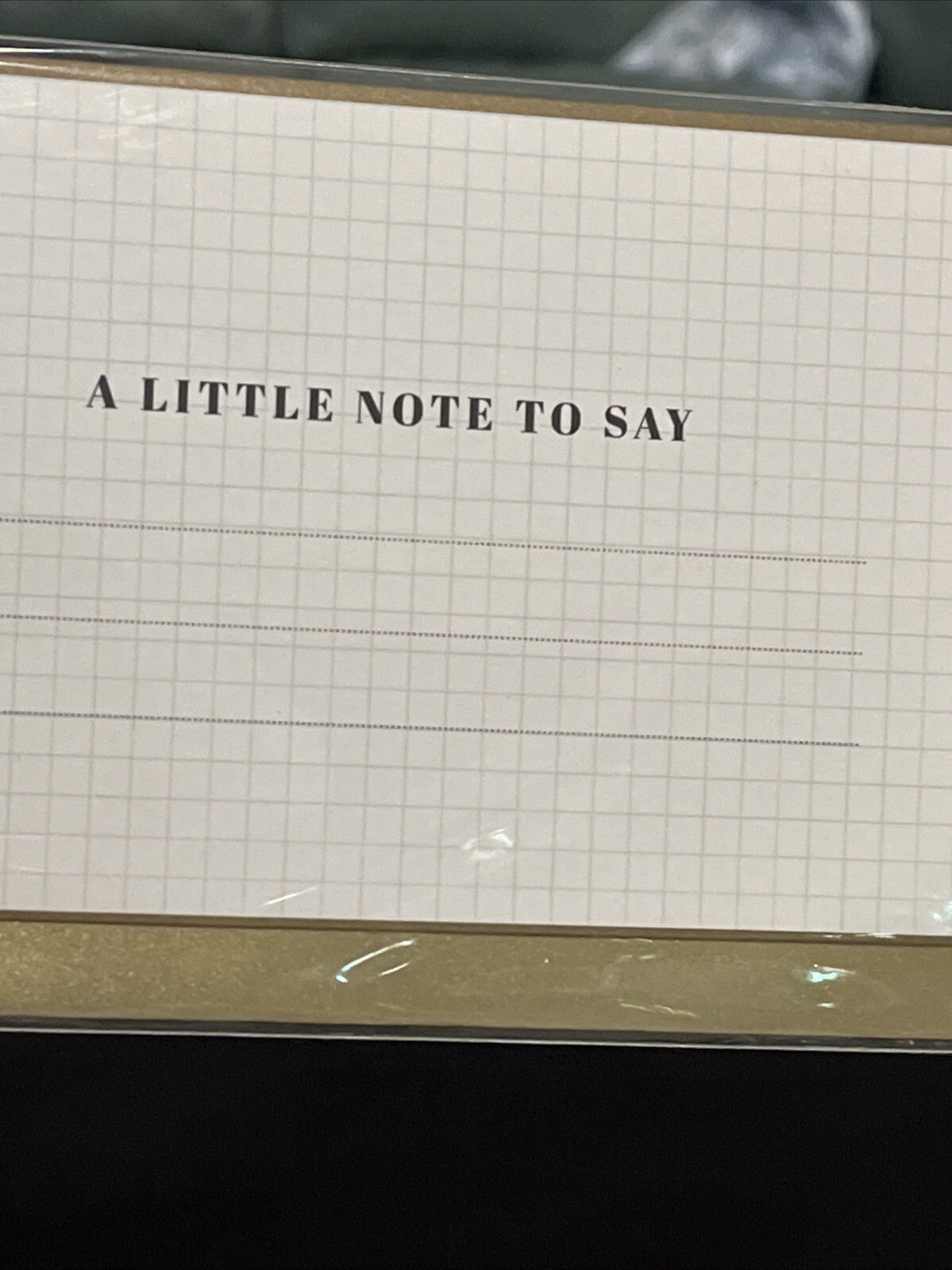 Multipurpose Card “A Little Note To Say” Blank Inside~scribble & Write￼