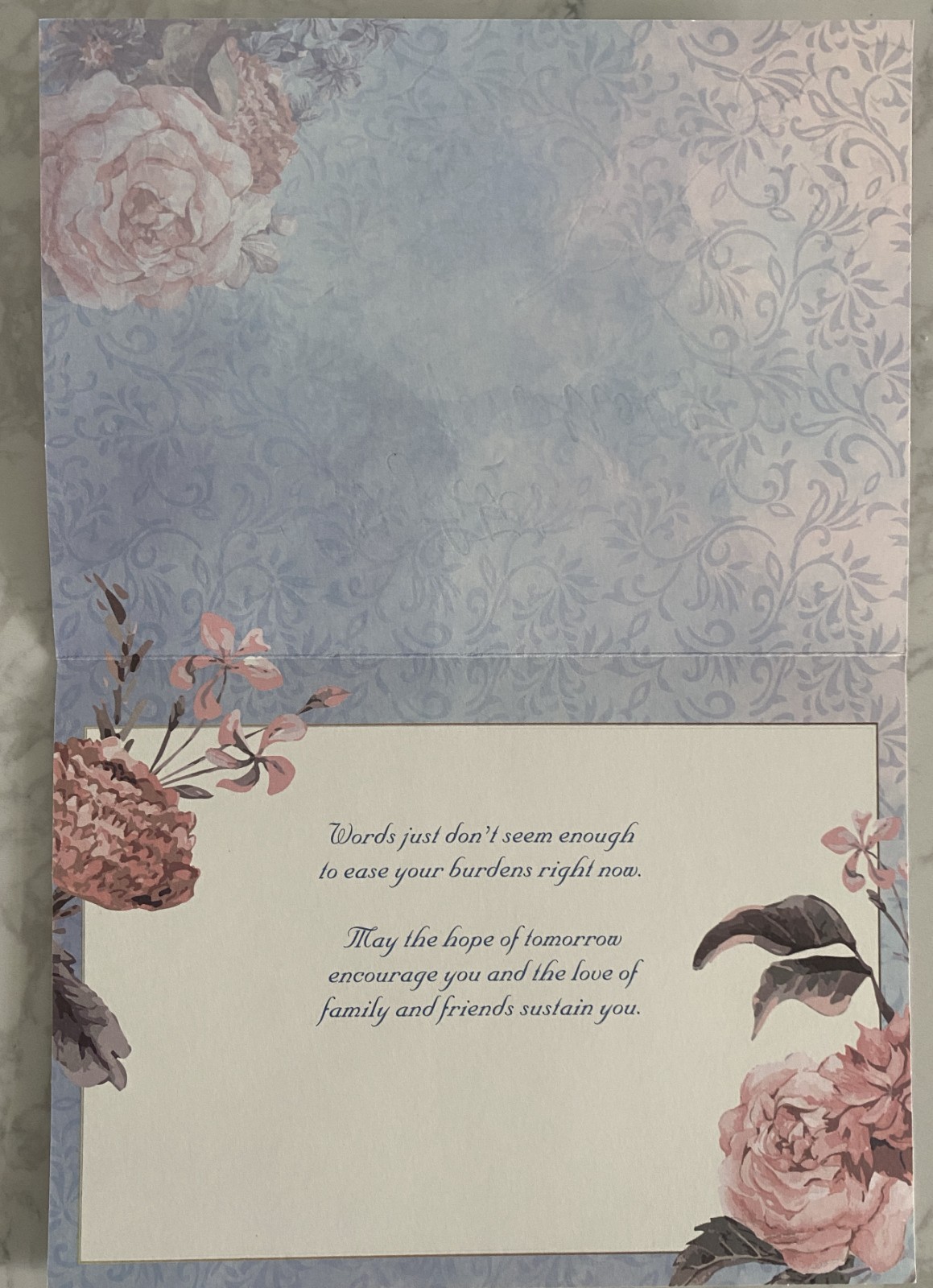 Hoping for Brighter Tomorrows Sympathy Greeting Card