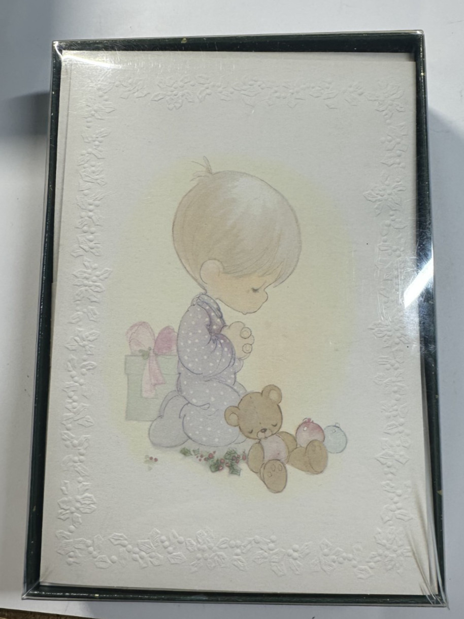 Hallmark Precious Moments Box Of 20 Christmas Cards New Sealed Box 1993
