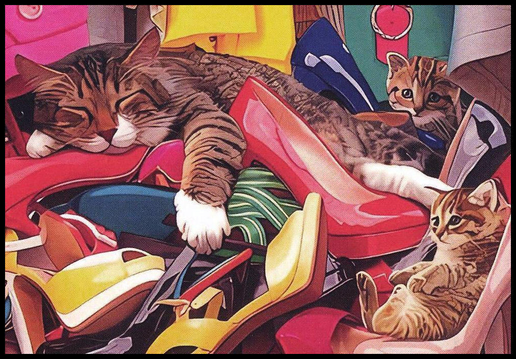 Notecard – Cat Kitten – Any Occasion – Blank Inside – 3 1/2″ x 5″ – CL113G