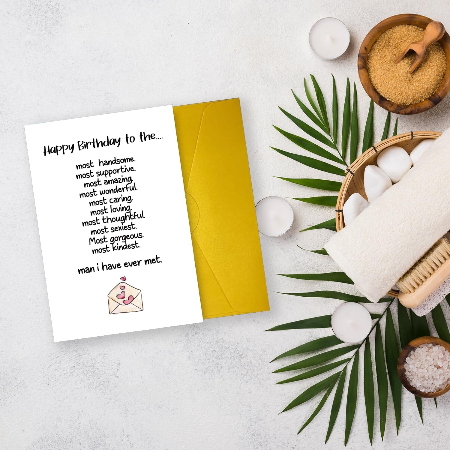 Happy Birthday to the Most Handsome, Supportive, Amazing Man Card, Birthday Card