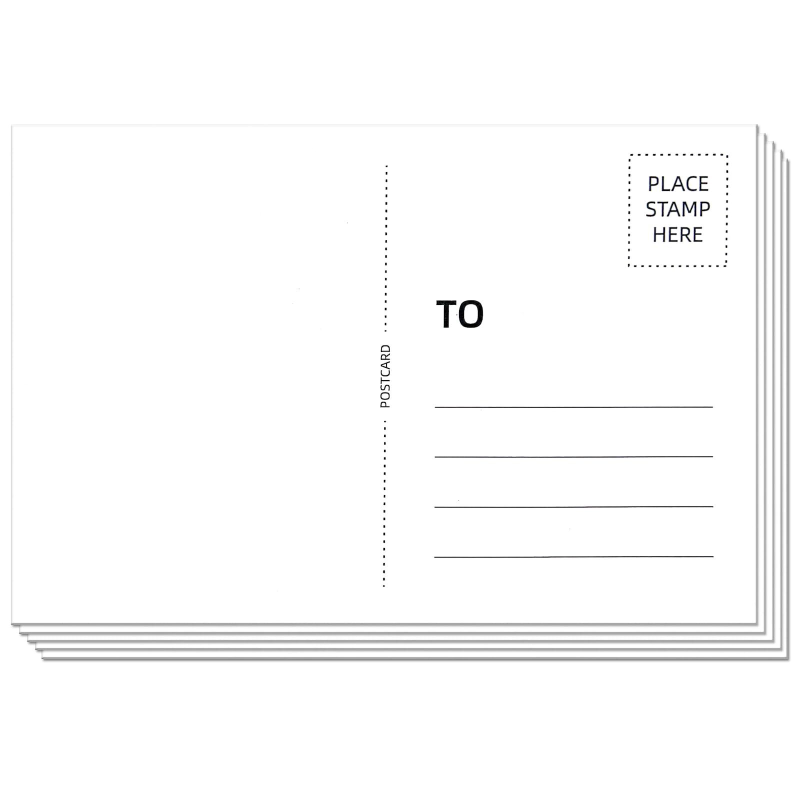 50 Pack Blank Postcard for Mailing, 4×6 Thick 14pt Mailable Post Cards Set for