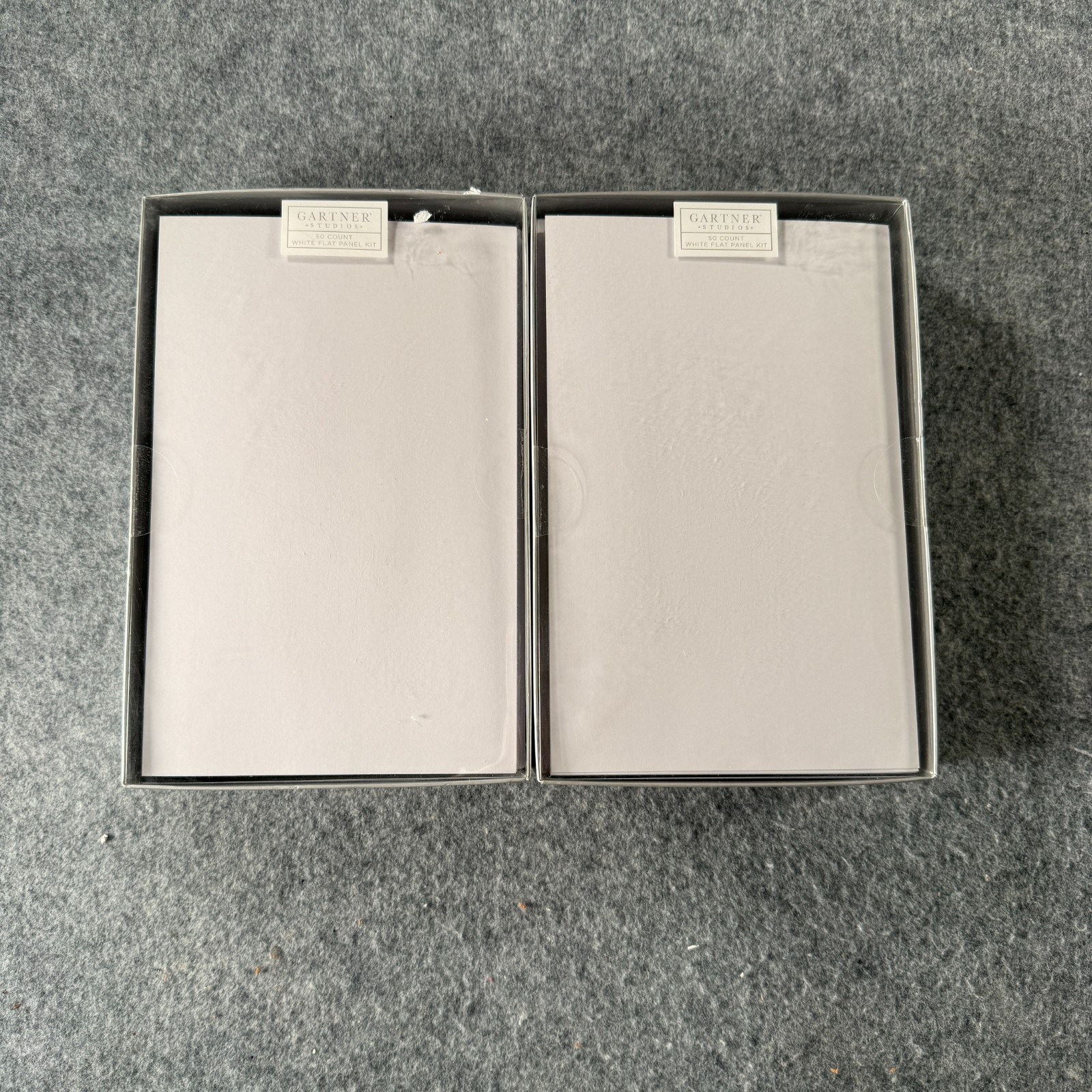 Gartner Studios White Blank Flat Panel Note Card Kit with Envelopes Lot of 2