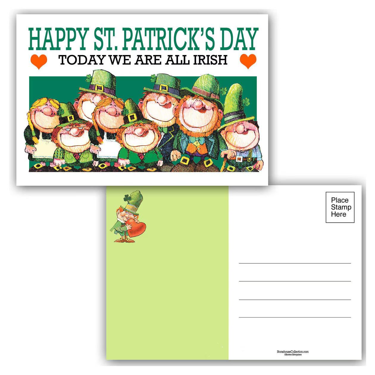 Everyone Is Irish St. Patrick’s Day Postcards Set of 40 | 4×6 Greetings Cards