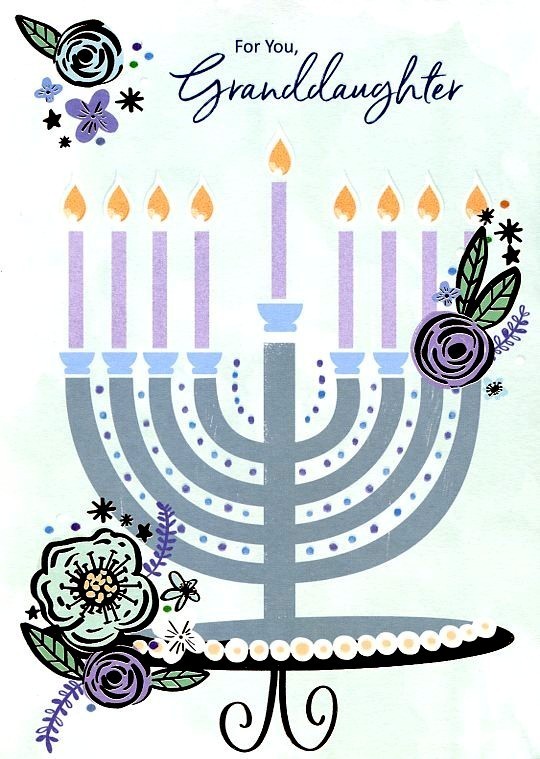 For You Granddaughter – Hannukah Greeting Card – 82974