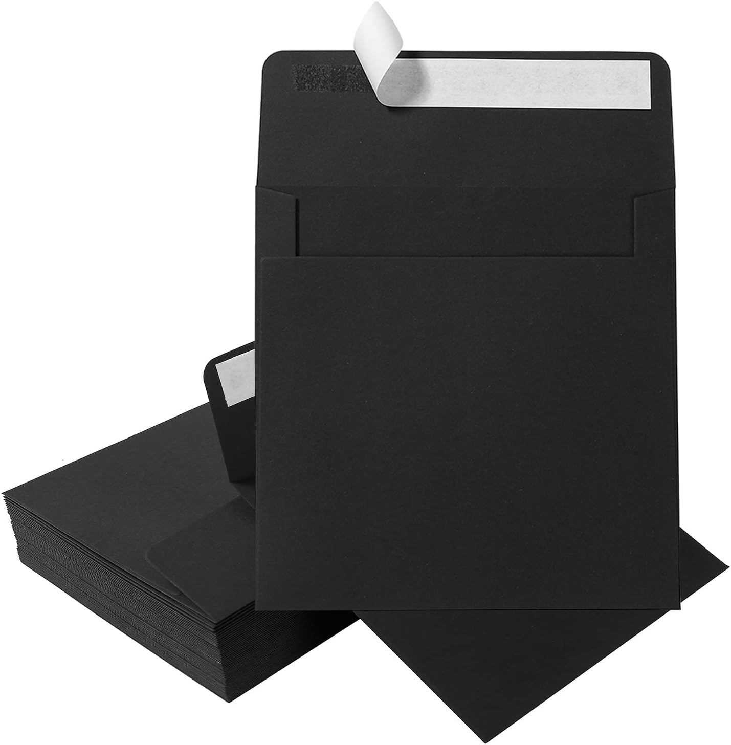 50 Pack Colorful 6 X 6 Envelopes Square Envelopes Self Seal for Wedding, Party I