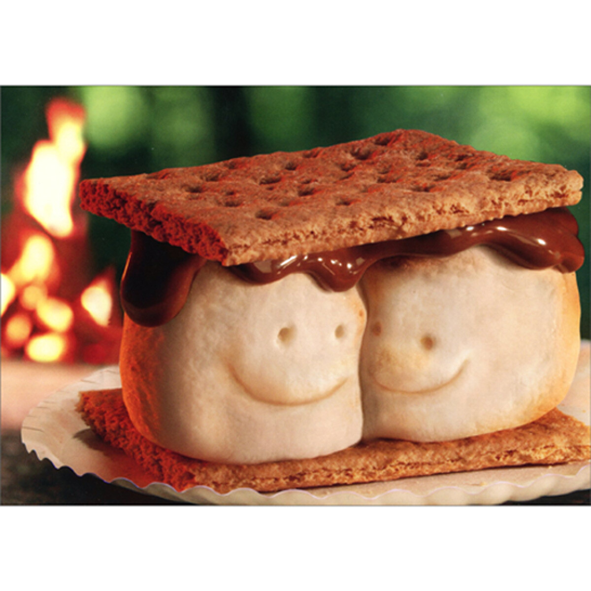 Avanti Press S’more Couple at Campfire Funny / Humorous Anniversary Card