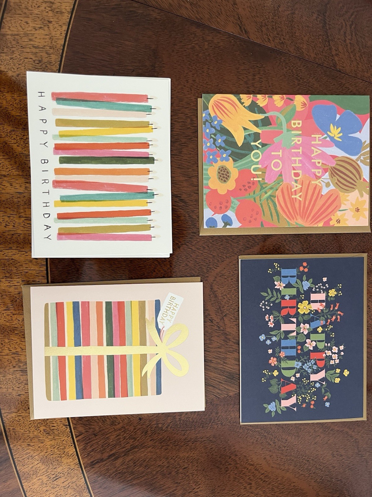 8 Rifle Paper Co Asst Birthday Cards NEW $48