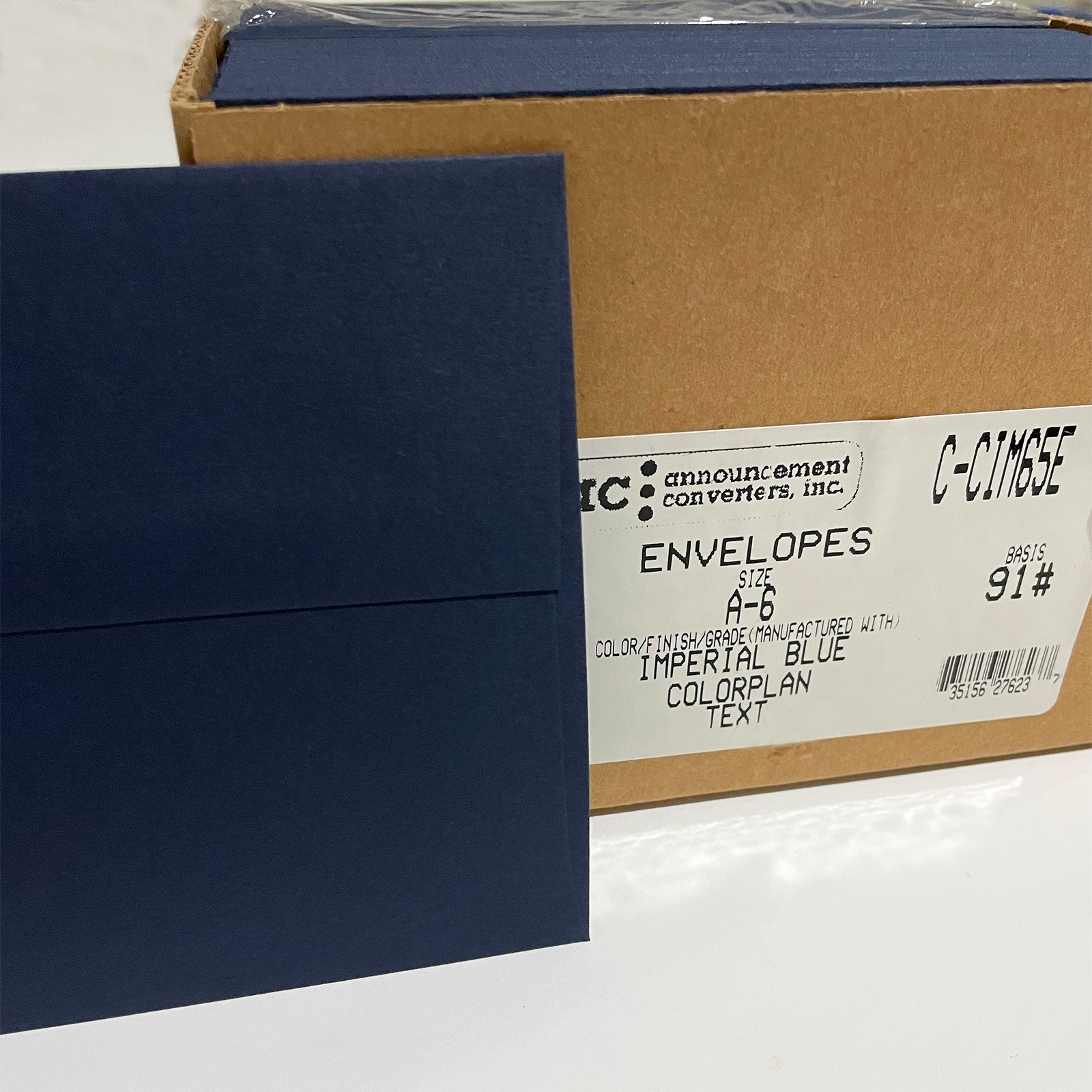 Envelopes – Colorplan – Imperial Blue – A6 (square flap) – 130 pcs – 91# text