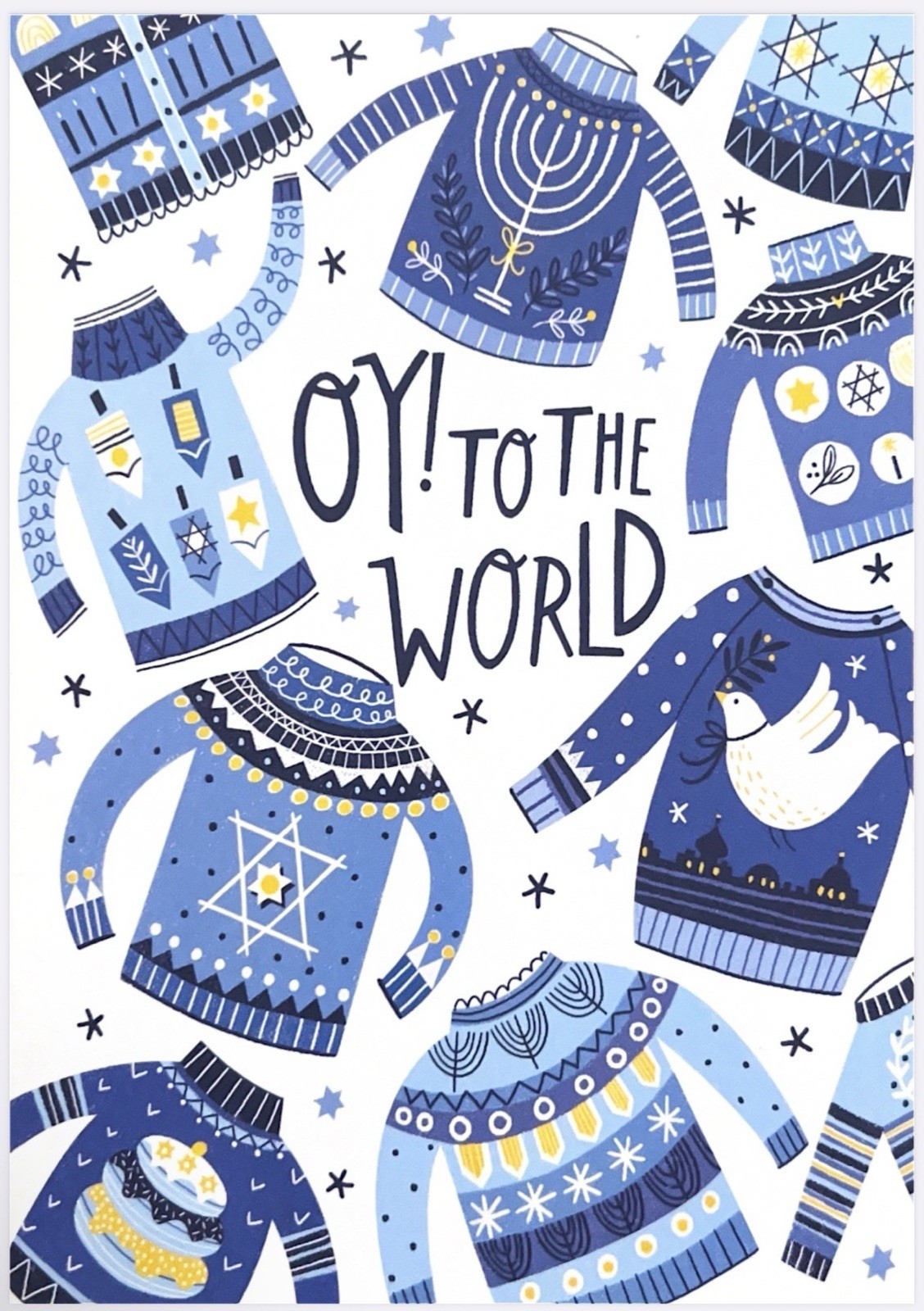 Greeting Card – Hanukkah (with blue envelope)