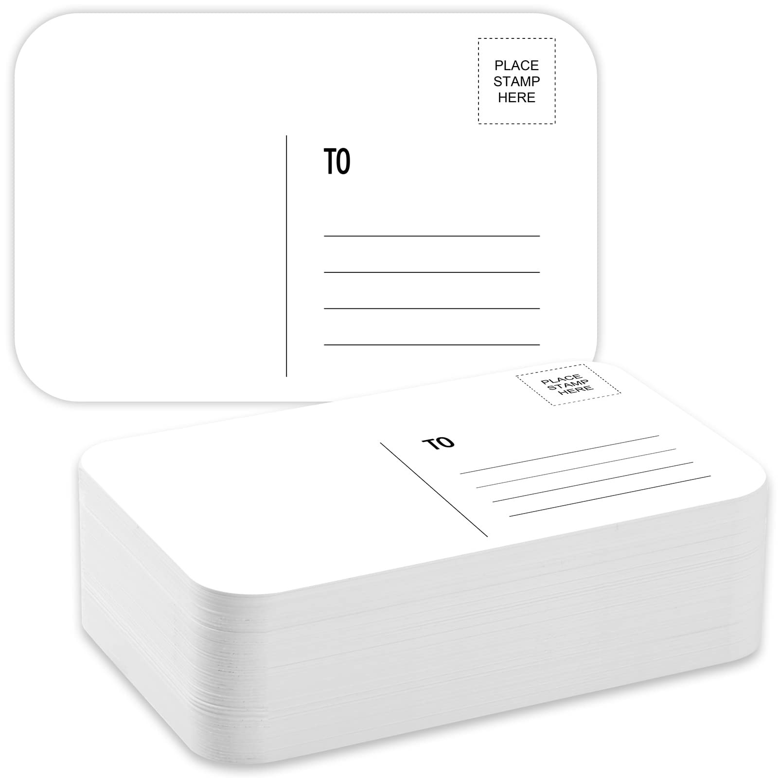 100 PCS Blank Watercolor Postcards, 4×6 Inch, 140lb 300gsm, Round Angle, DIY