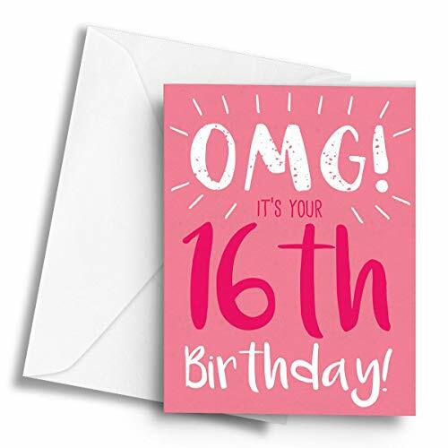 OMG! It’s Your 16th Occasions > Birthday! (Pink) – A5 Greetings Card