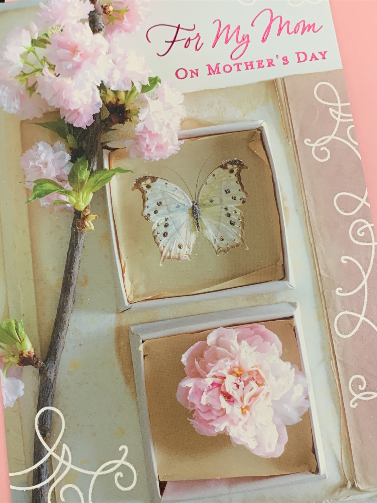 Hallmark Mother’s Day Card: Floral Butterfly Home Belonging Carry Through Life