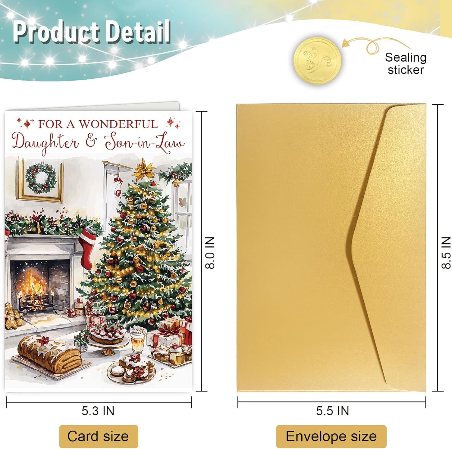 Christmas Card for Daughter and Son-In-Law, Daughter and Son in Law Christmas Ca