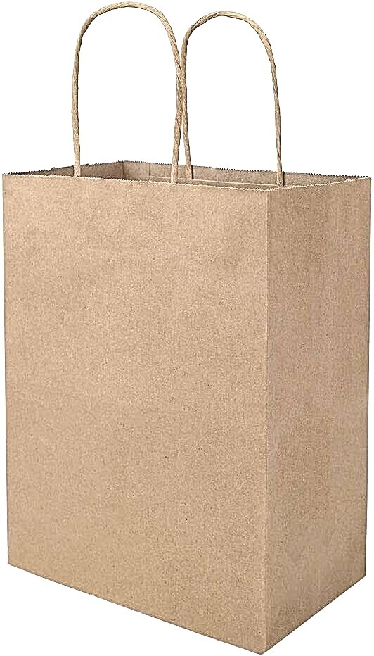 Kraft paper bags 8.6×4.33×10″ medium, gifts, christmas, birthday Very resistant.
