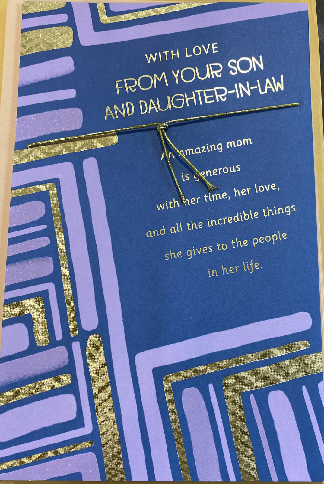 Happy Mother’s Day, with Love, From Your Son And Daughter-in-Law, Greeting Card