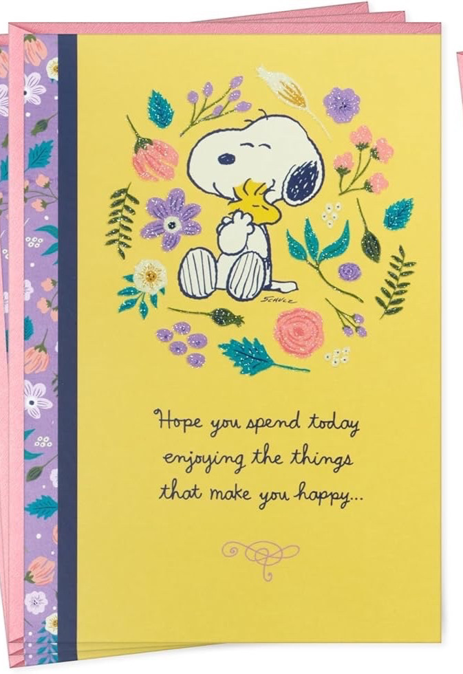 Hallmark Snoopy & Woodstock All Occasion Greeting Card with envelope