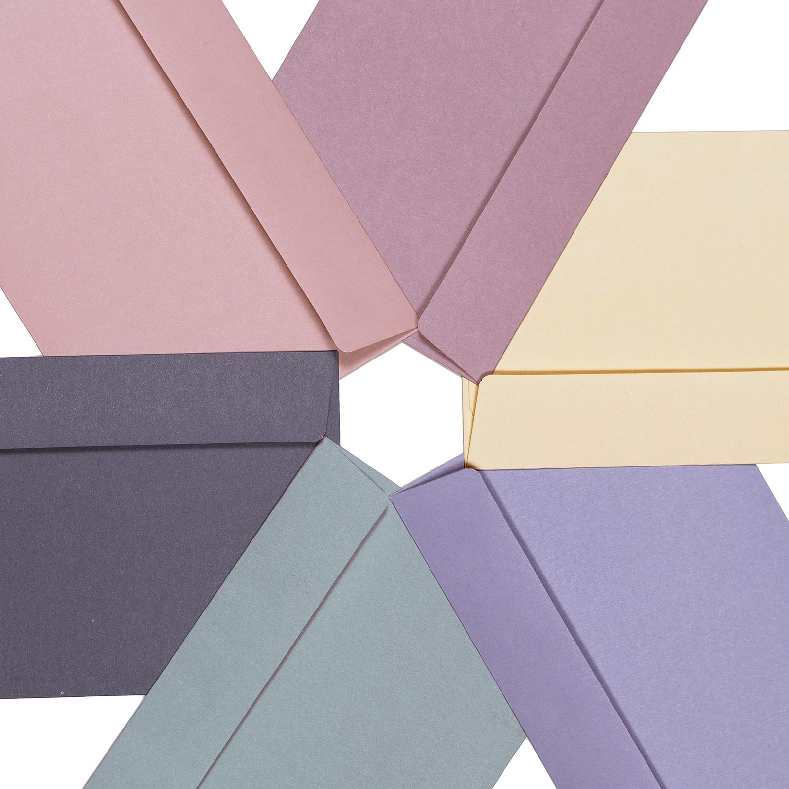 Pastel Colored A4 Envelopes For Invitations Cards 4 1/4 x 6 1/4 In 48 PCS