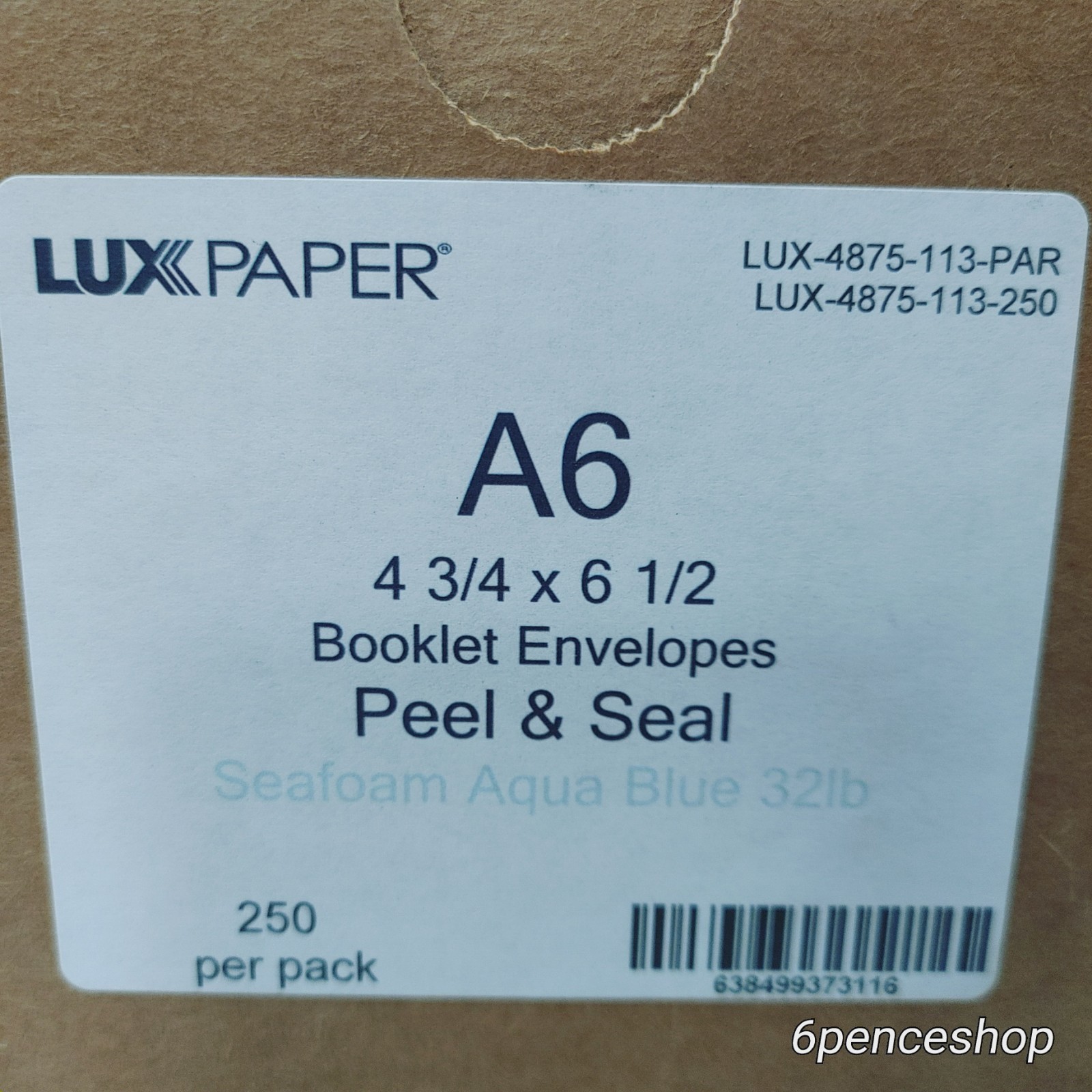 250ea LUXPaper A6 Invitation Envelop | Peel & Press 4 3/4″ x 6 1/2″ LUX-4875-113