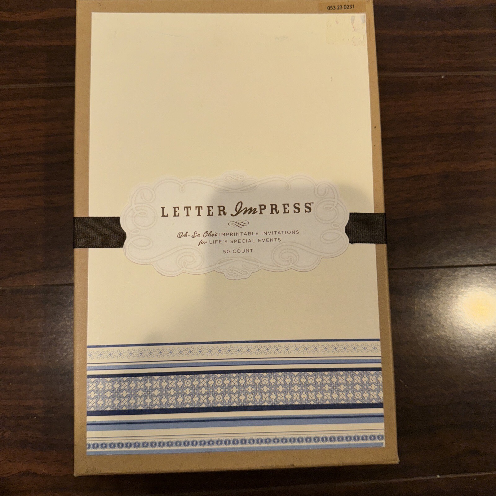 Gartner Studios Invitation Kit Blue~Cream~50 Each Invites Envelopes Responses