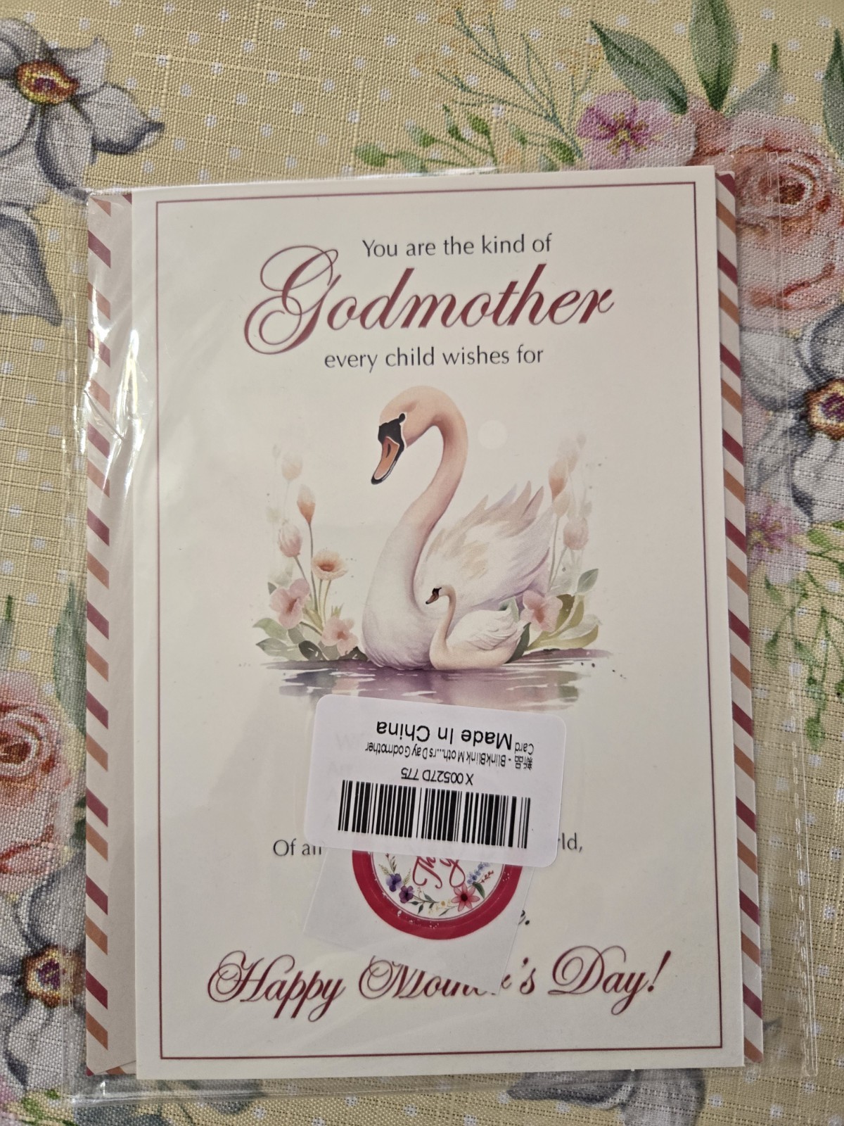 Mother’s Day Greeting Card for Mom, Folded Floral Multicolor Love, Envelope