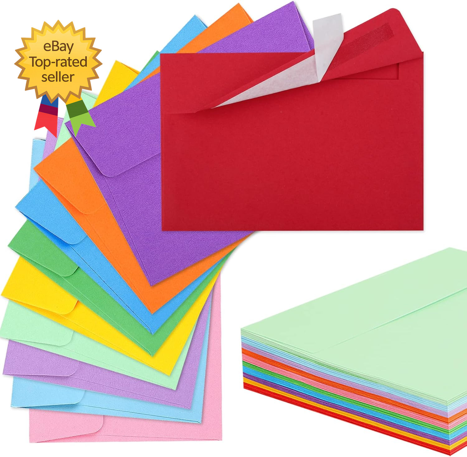 70 Pack Colored Envelopes 4.375X5.75″ Envelopes Card Envelopes A2 Envelopes