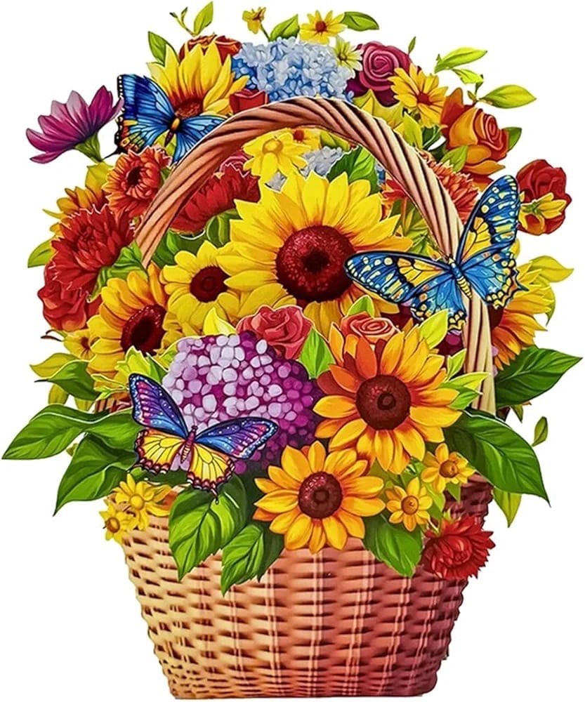 Mother’s Day 3D Pop Up Flower Bouquet Gift Card Card Sunflowers & Rose for Mom