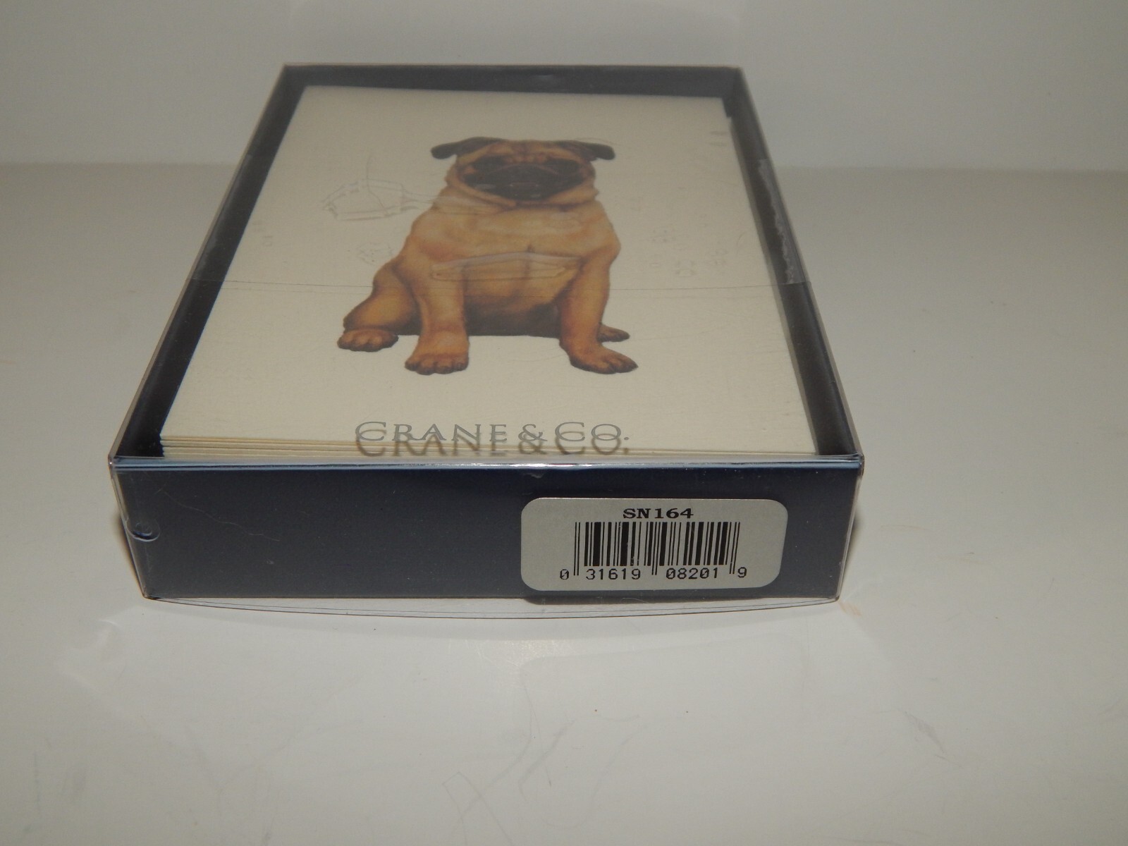 Crane & Co Pug Blank Greeting Cards 9 Cards 9 Envelopes SN164