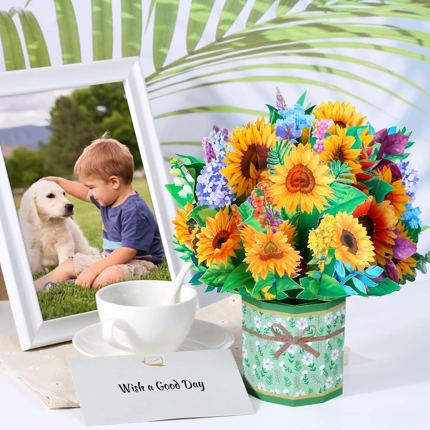 Bright and Cheerful Sunflower Pop-Up Greeting Card – For Mother, Friends & More