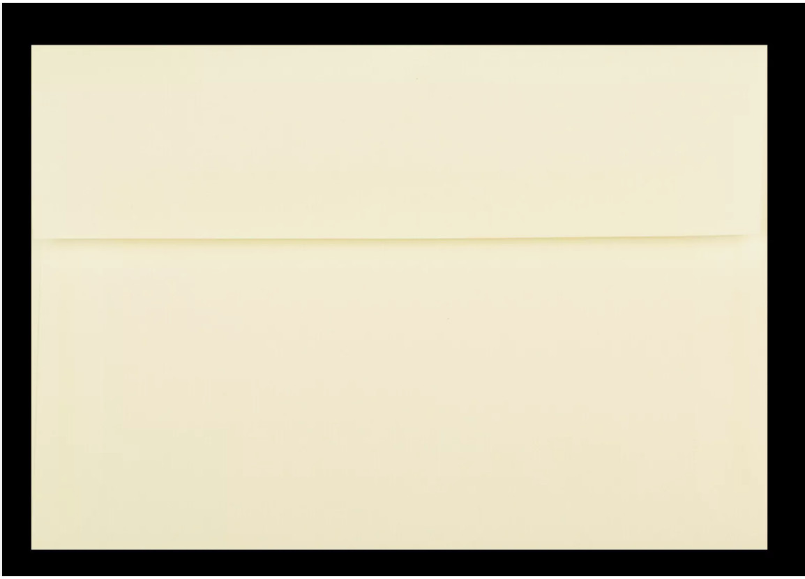 500 A6 Ivory Cream Ecru Natural Envelopes for Greeting Cards Invitations Shower