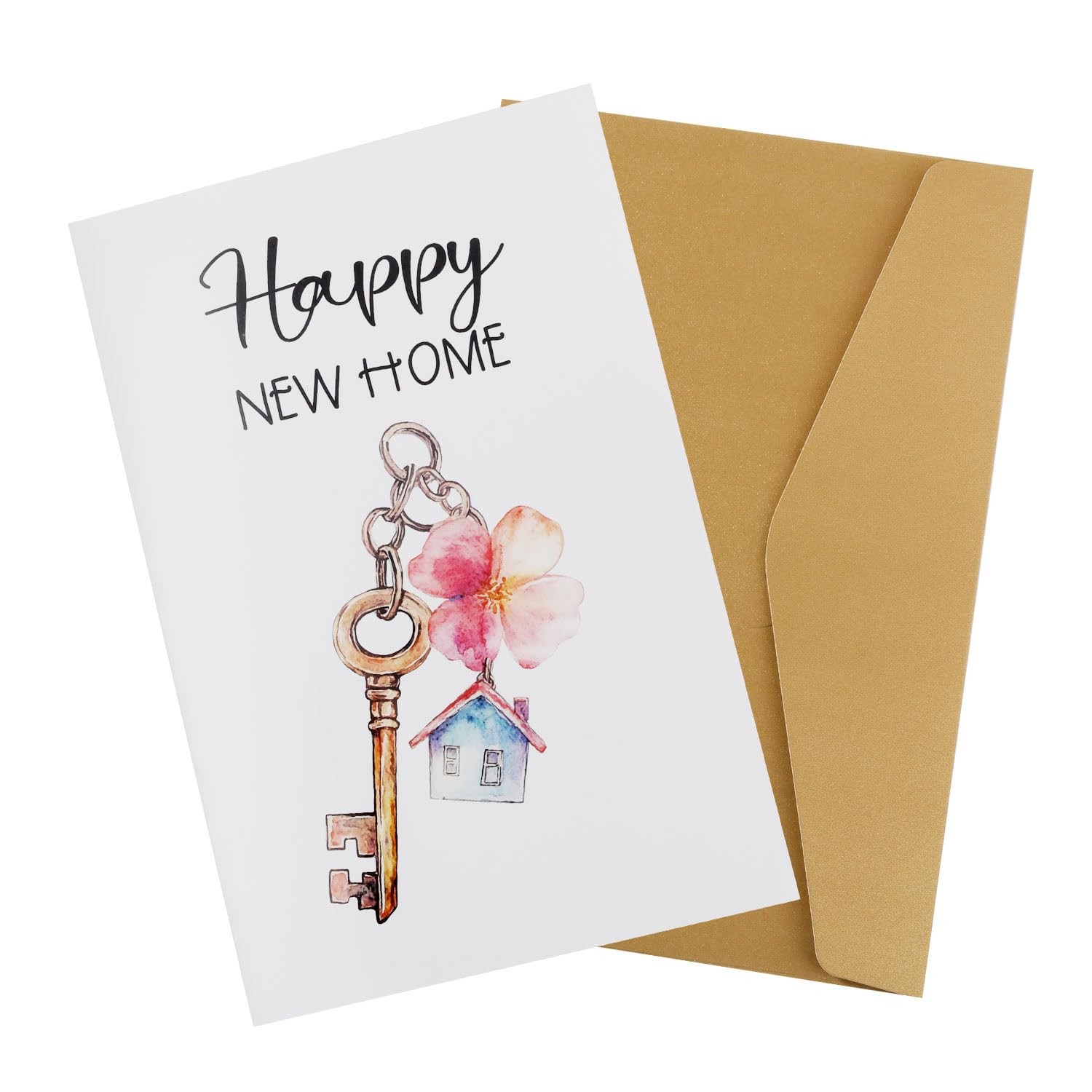 XIHIRCD New Home Card, Housewarming Greeting Card, Paper Material, 20.5×13.5cm