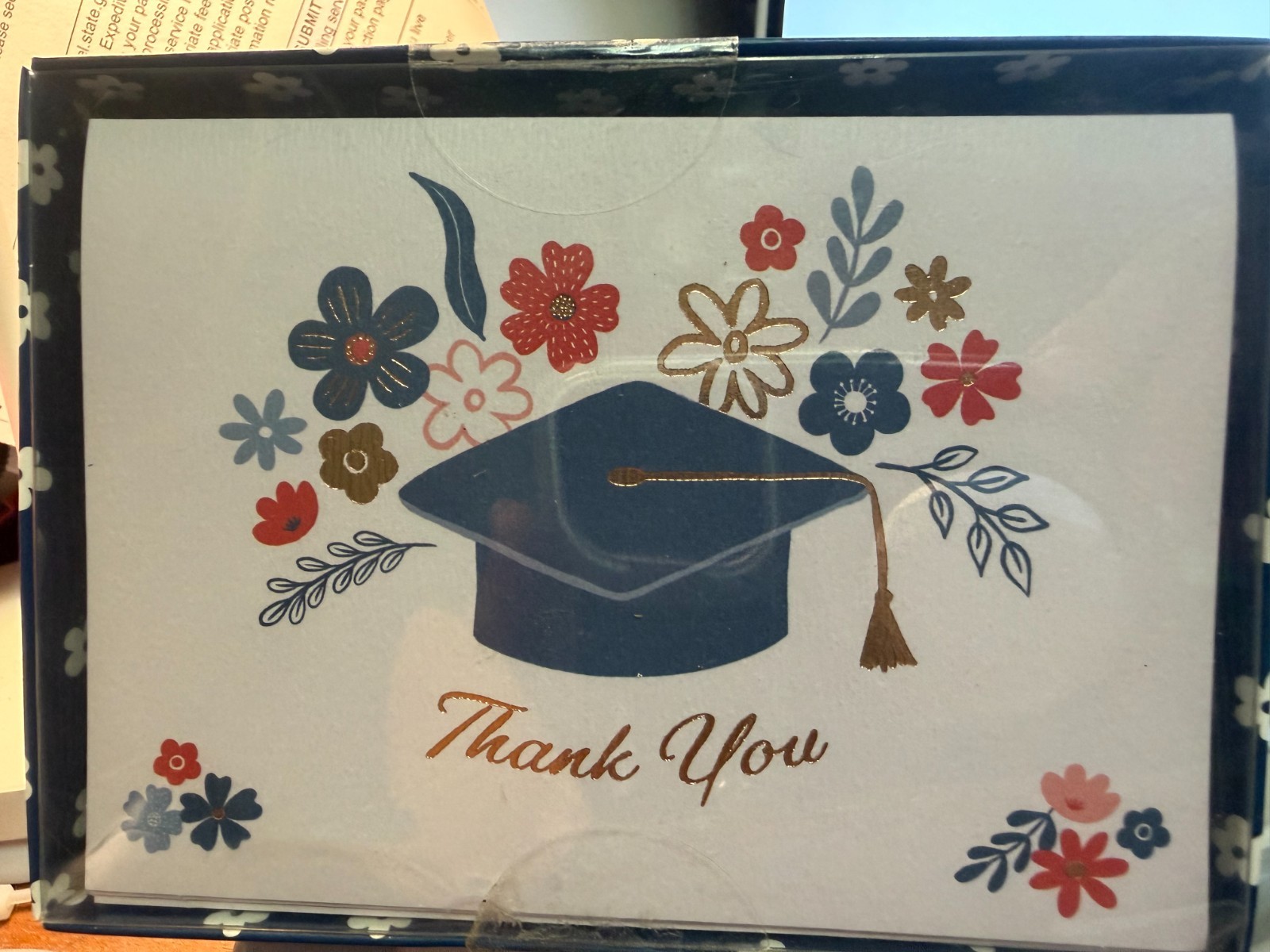 Set of 12 Graduation Thank You Cards – Blank Notes with Envelopes