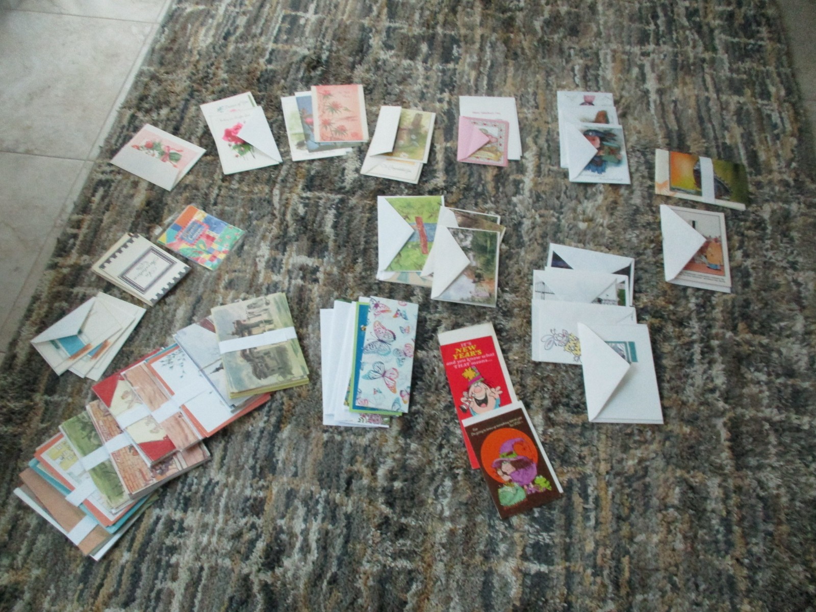 Lot of 100+ Greeting Cards with Envelopes – Mixed Blank & Printed NEW