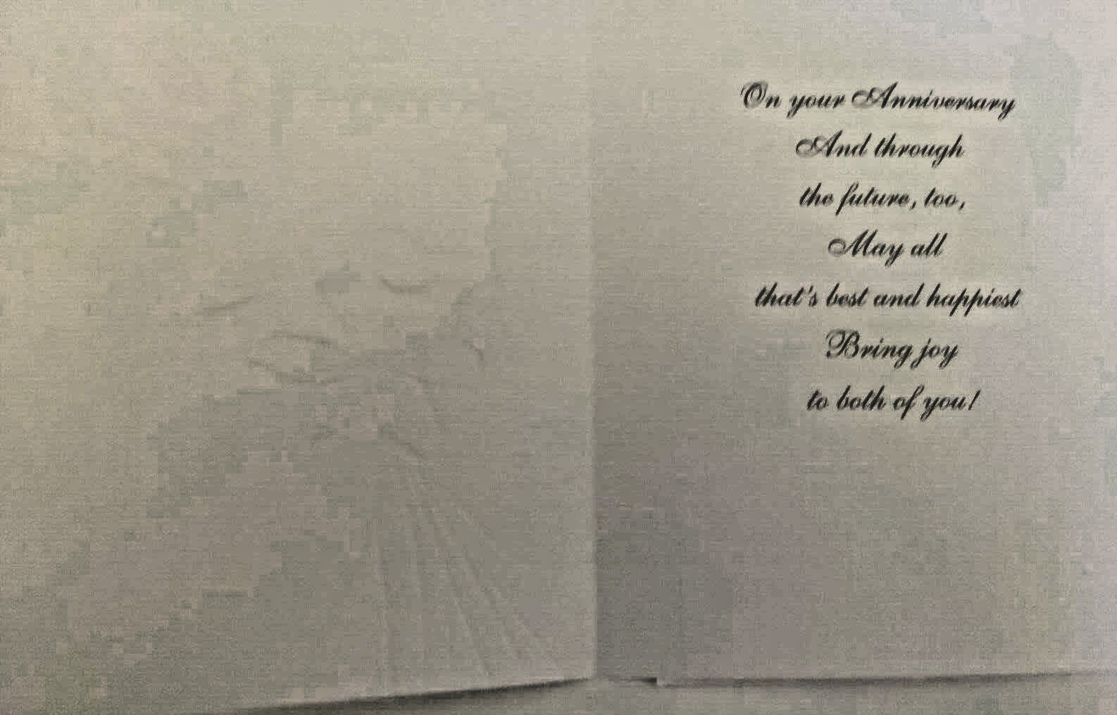 Happy Anniversary Greeting Card with Envelope – For a Loving Couple