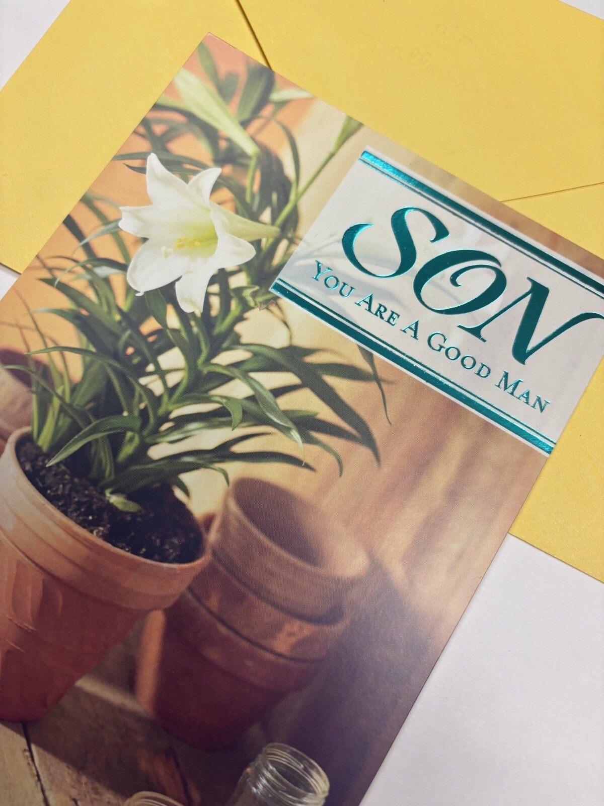 Happy Easter 🐣 SON You Are A Good Man 5”x7” Hallmark Greeting Card