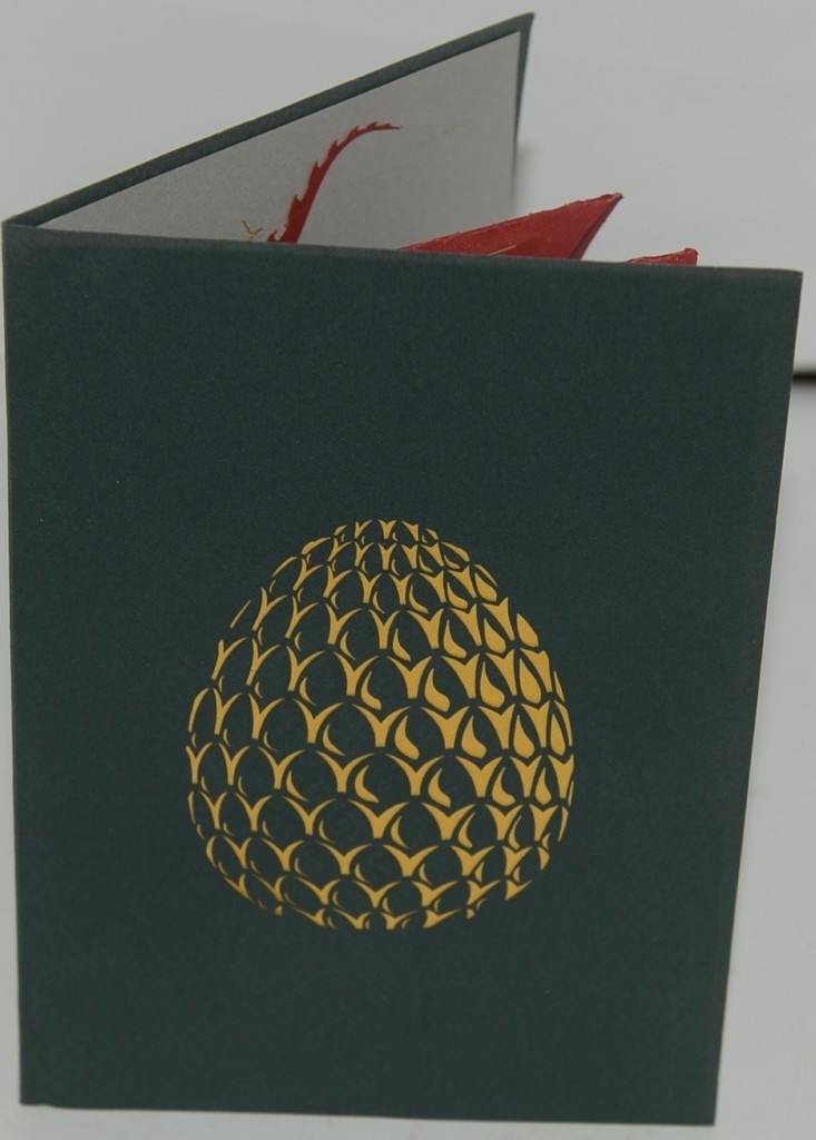 Lovepop LP1240 Dragon Pop Up Card White Envelope Cellophane Wrap