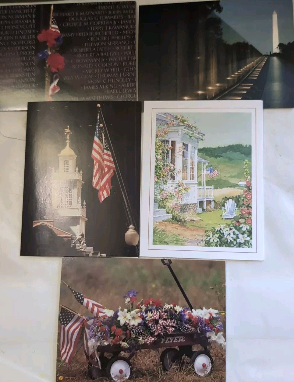 5 Vietnam Veterans Greeting Cards With Envelopes