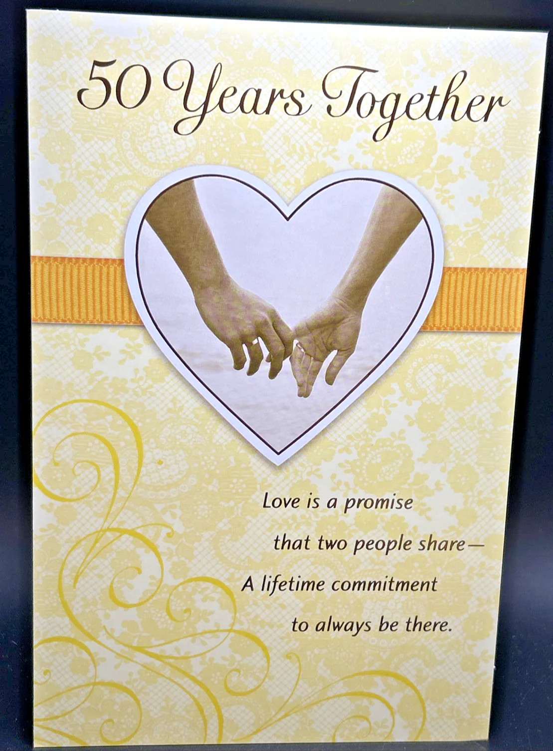 50th Wedding Anniversary Greeting Card w/Envelope