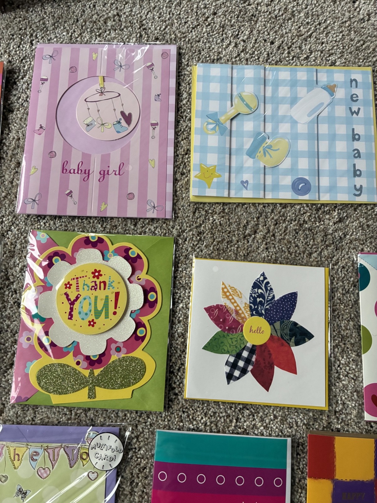 ❤️ Boxed set of 21 Deluxe greeting cards & envelopes in a Reusable storage box