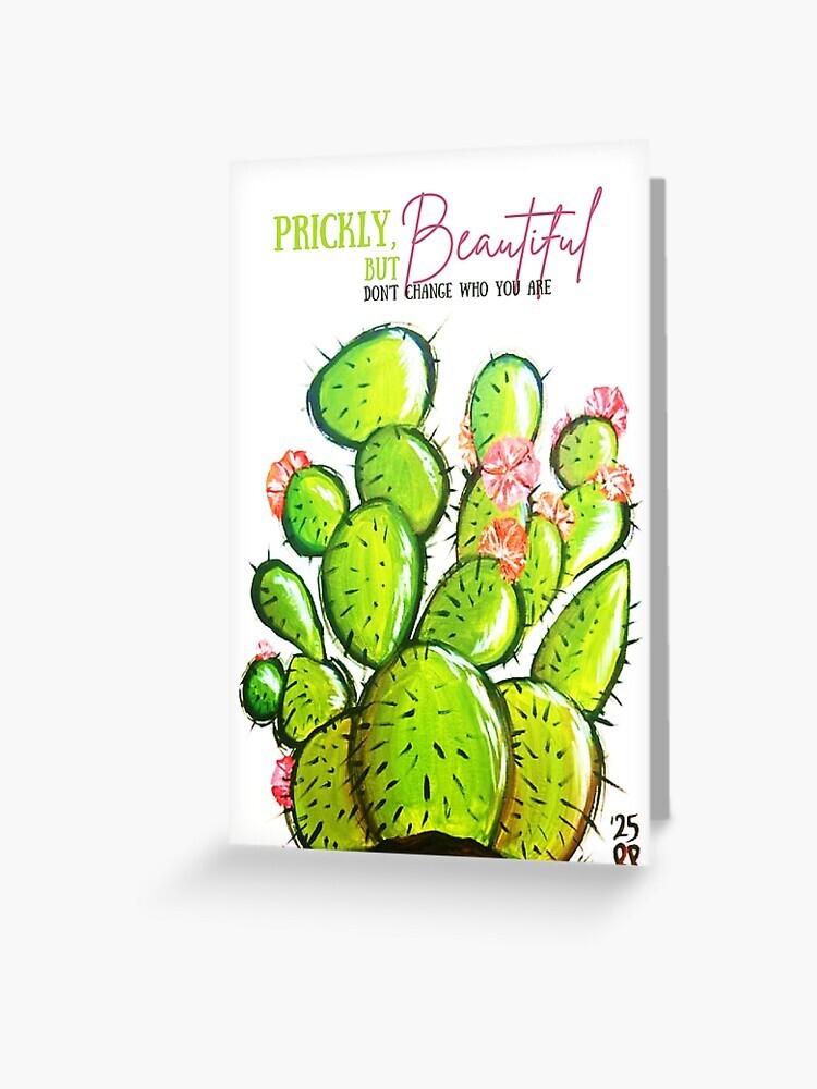 DIGITAL Prickly, But Beautiful Cactus Themed Greeting Cards MBSB-PRINTING REQ’D